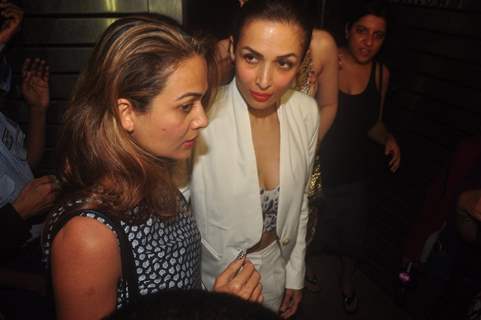 Malaika Arora Khan and Amrita Arora were snapped at Zoya Akhtar's Birthday Bash