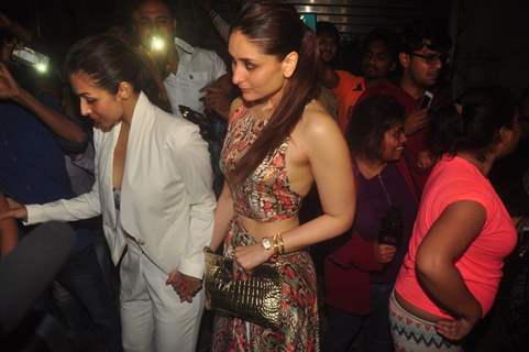 Kareena Kapoor and Malaika Arora Khan were snapped at Zoya Akhtar's Birthday Bash