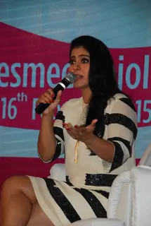 Kajol interacts with the audience at Huggies Event