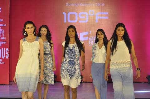 Models walk the ramp at 109 Fashion Show