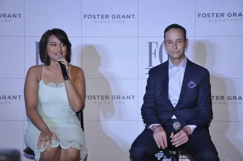 Sonakshi Sinha interacts with the audience at the Launch of Foster Grant Signature