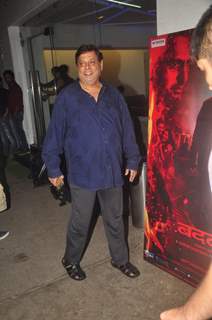 David Dhawan poses for the media at the Special Screening of Badlapur