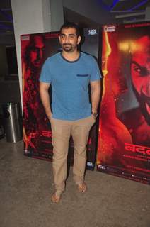 Kunal Deshmukh poses for the media at the Special Screening of Badlapur