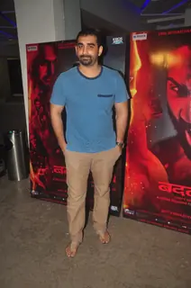 Kunal Deshmukh poses for the media at the Special Screening of Badlapur