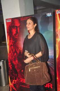 Tabu poses for the media at the Special Screening of Badlapur