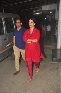 Kamalika Guha was snapped at the Special Screening of Badlapur