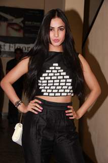 Sonal Chauhan poses for the media at the Special Screening of Badlapur