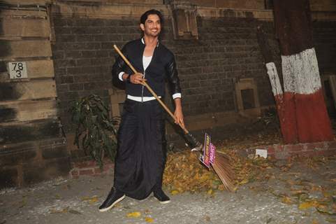 Sushant Singh Rajput was snapped at MTV  Junkyard Clean Up Drive Event