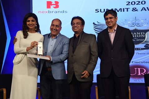 Shilpa Shetty was felicitated at Brand Vision India 2020 Awards