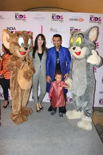 Ajaz Khan poses for the media at India Kids Fashion Week 2015