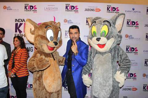 Ajaz Khan poses for the media at India Kids Fashion Week 2015