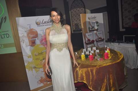 Dipannita Sharma poses for the media at the Launch of Luster Cosmetics