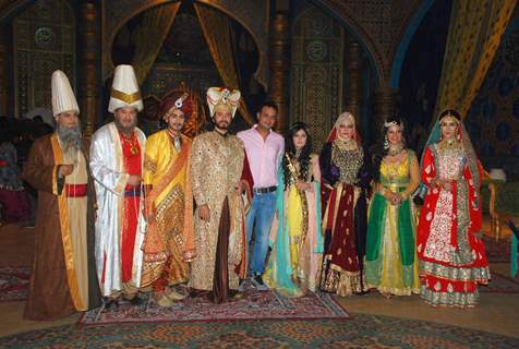 Team poses for the media at the Launch of Razia Sultan