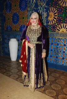 Seema Kapoor poses for the media at the Launch of Razia Sultan