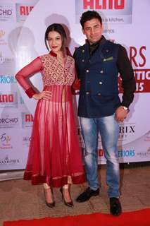 Payal Rohatgi and Sangram Singh at the Society Interiors Design Competition & Awards 2015