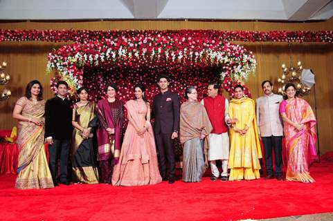 Sonia Gandhi and Priyanka Gandhi were snapped at Subbarami Reddy's Grand Son's Wedding Reception