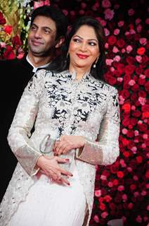 Simi Garewal was snapped at Subbarami Reddy's Grand Son's Wedding Reception