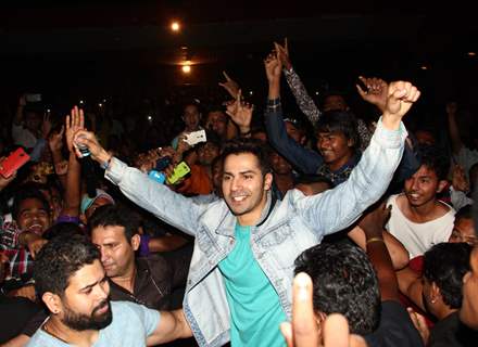 Varun Dhawan visits Gaiety Galaxy for Badlapur