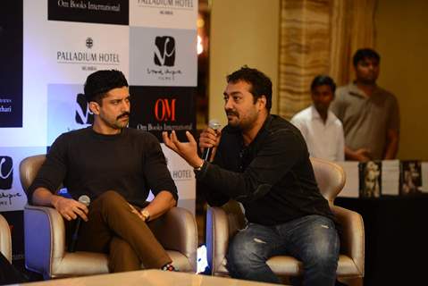 Anurag Kashyap was snapped interacting at Dinesh Raheja and Jeetendra Kothari's Book Launch