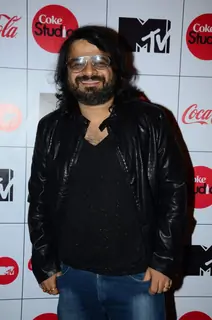 Pritam Chakraborty poses for the media at the Launch of MTV Coke Studio