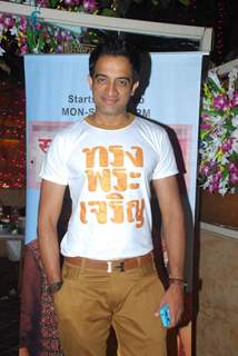 Pankaj Vishnu poses for the media at the Launch of Servicewali Bahu