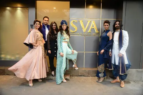 Sonam and Paras Modi's SVA store launch for Summer 2015