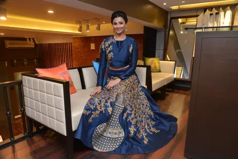 Daisy Shah poses for the media at Sonam and Paras Modi's SVA Store Launch