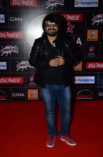 Pritam Chakraborty poses for the media at GIMA Awards 2015