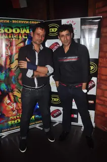 Meet Brothers pose for the media at Sonu Nigam and Bickram Ghosh's Album Launch