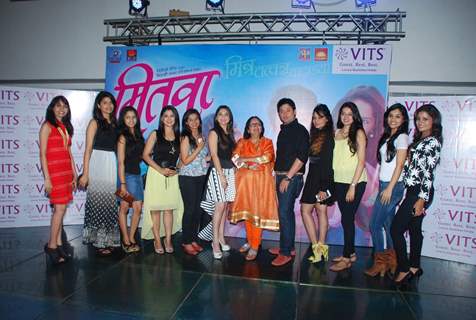 Team poses for the media at the Success Bash of Mitwa