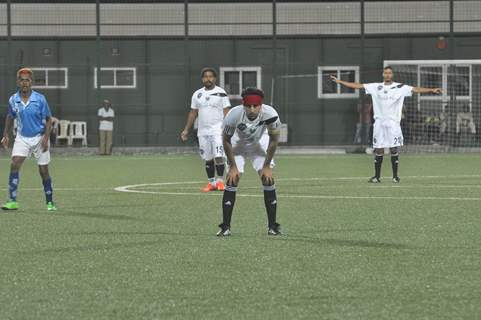 Ranbir Kapoor was snapped playing at All Stars Football Match