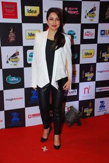 Tisca Chopra poses for the media at Radio Mirchi Awards