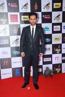 Rahul Vaidya poses for the media at Radio Mirchi Awards