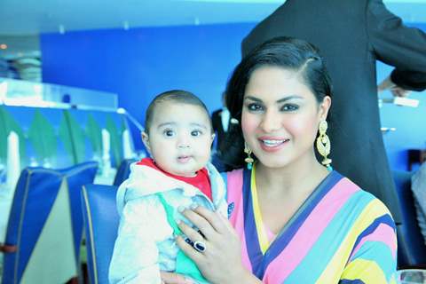 Veena Malik with her son at her Birthday Celebration