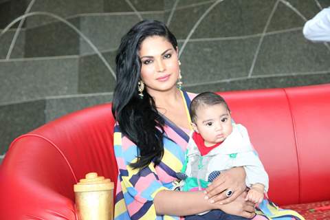 Veena Malik with her son at her Birthday Celebration