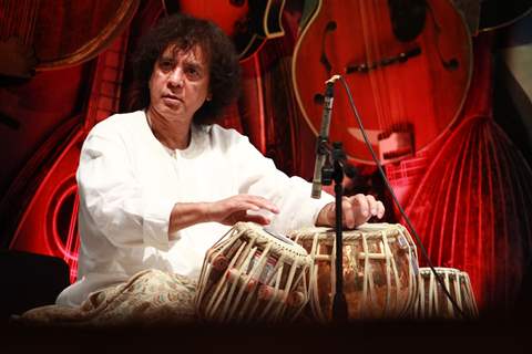 Zakir Hussain performs at the Birthday Anniversary Celebration of Mandolin Shrinivas