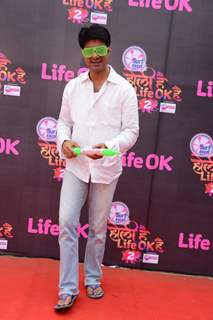Sushant Singh poses for the media at Rang Barse Life OK Ke Sang