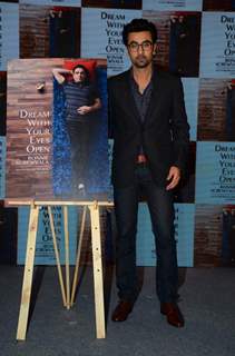 Ranbir Kapoor pose for the media at Ronnie Screwvala's Book Launch