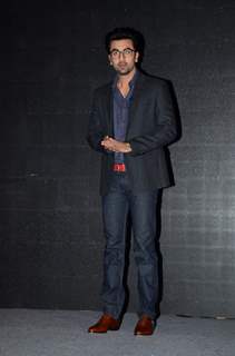 Ranbir Kapoor pose for the media at Ronnie Screwvala's Book Launch