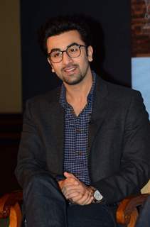 Ranbir Kapoor smiles for the camera at Ronnie Screwvala's Book Launch