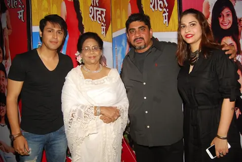 Celebs pose for the media at the Launch of Tere Sheher Mein