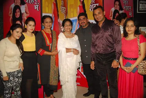 Celebs pose for the media at the Launch of Tere Sheher Mein
