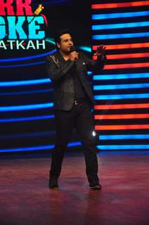 Krushna Abhishek interacts with the audience at the launch of Killer Karaoke