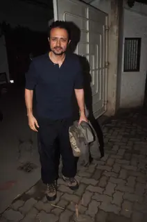 Satyadeep Mishra poses for the media at the Screening Held by Rajkumar Rao
