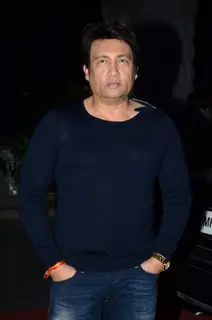 Shekhar Suman poses for the media at Tulsi Kumar's Wedding Reception