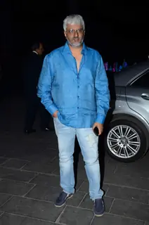 Vikram Bhatt poses for the media at Tulsi Kumar's Wedding Reception