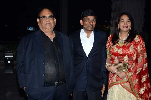 Celebs pose for the media at Tulsi Kumar's Wedding Reception