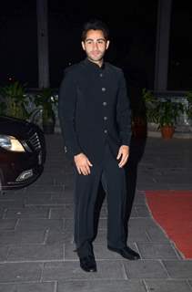 Armaan Jain poses for the media at Tulsi Kumar's Wedding Reception