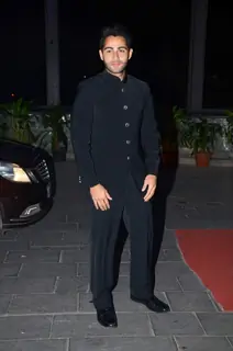 Armaan Jain poses for the media at Tulsi Kumar's Wedding Reception