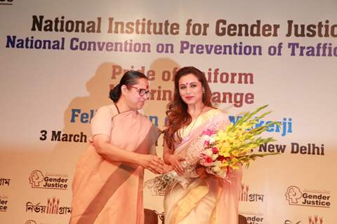 Rani Mukherjee Felicitated by the National Institute of Gender Justice